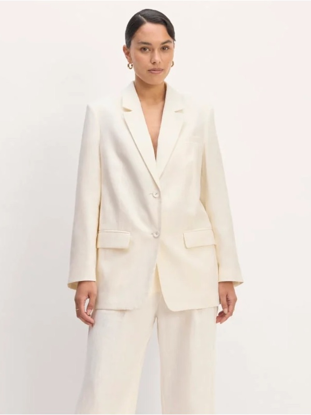 Everlane Oversized Linen Blazer